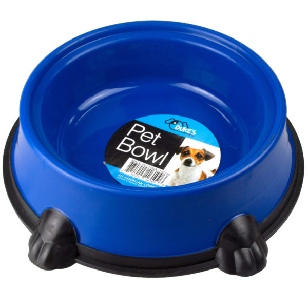 Round Pet Bowl with Paw Base (Bulk Qty of 24) - Way Up Gifts