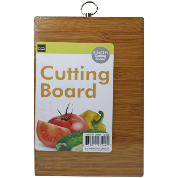 Rectangle Wood Cutting Board With Hanging Loop Hook (Bulk Qty of 6) - Way Up Gifts