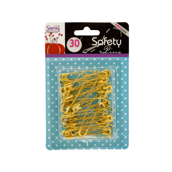 Jumbo Gold Tone Safety Pins (Bulk Qty of 24) — Way Up Gifts