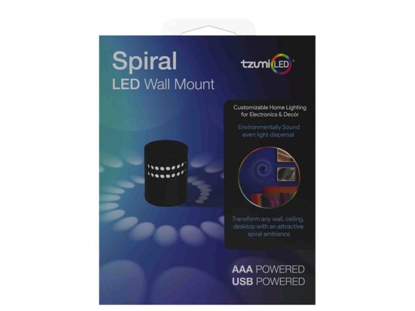 Tzumi LED Spiral LED Wall and Ceiling Light (Bulk Qty of 3) - Way Up Gifts