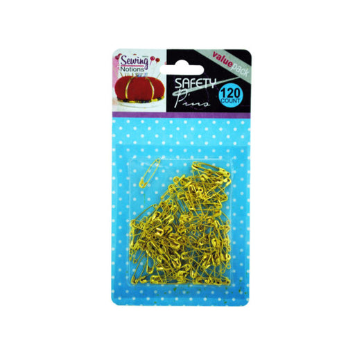 Small Gold Tone Safety Pins (Bulk Qty of 24) - Way Up Gifts