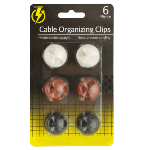 Cable Organizing Clips (Bulk Qty of 18) - Way Up Gifts