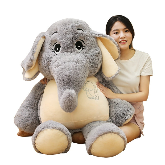 Big Stuffed Elephant Plush Toy - Way Up Gifts