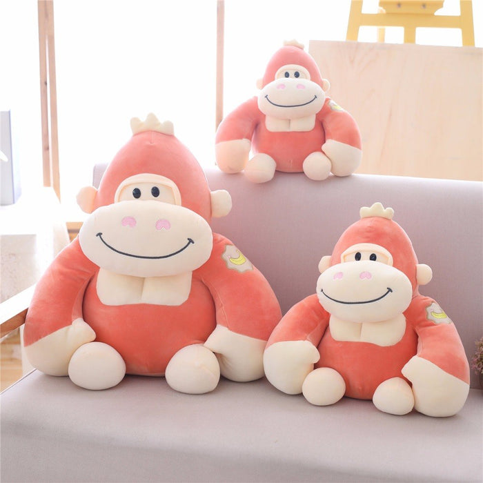 Monkey Gorilla Stuffed Animal Smiling Plush Toy - Way Up Gifts