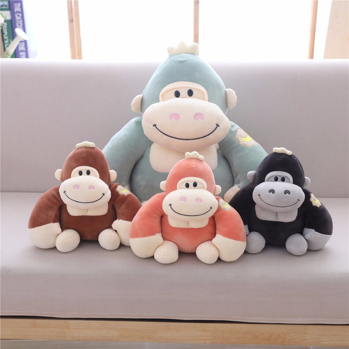 Monkey Gorilla Stuffed Animal Smiling Plush Toy - Way Up Gifts