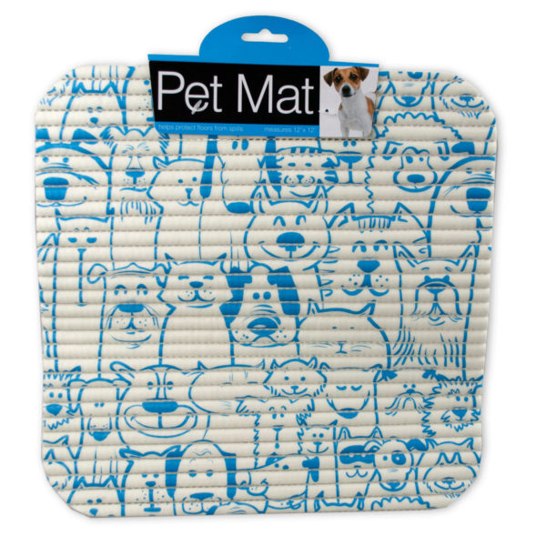 Cats & Dogs Print Pet Mat (Bulk Qty of 24) - Way Up Gifts