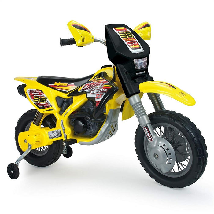 Injusa Drift ZX Dirt Bike Kids Ride on Toy 12v Age 3+ - Way Up Gifts