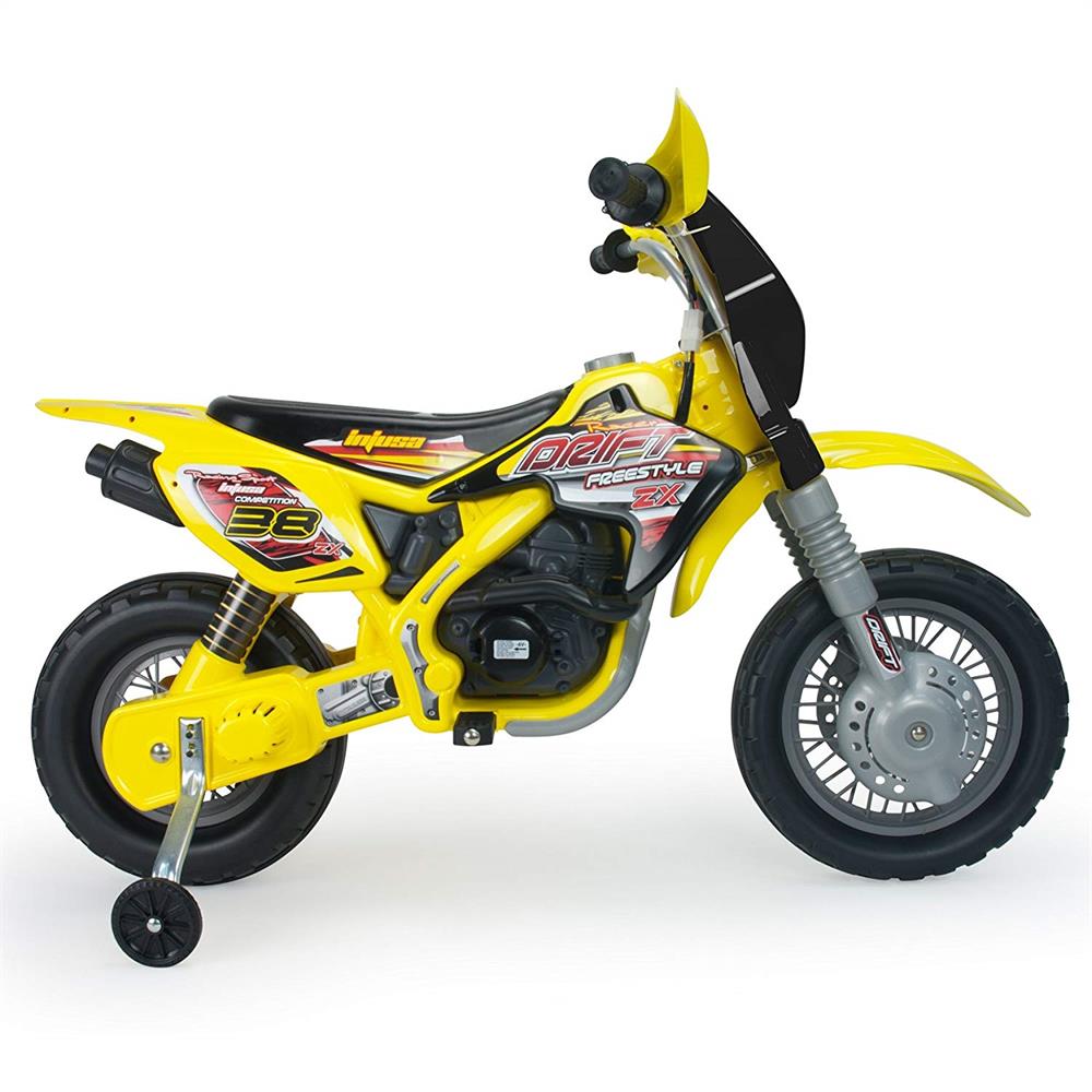 Injusa Drift ZX Dirt Bike Kids Ride on Toy 12v Age 3 Way Up Gifts