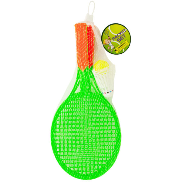 Kids Racket Set with Ball & Birdie (Bulk Qty of 18) - Way Up Gifts