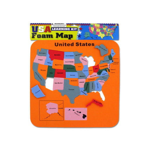USA Foam Map Set (Bulk Qty of 24) - Way Up Gifts