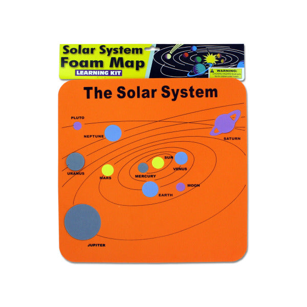 Solar System Foam Map Learning Kit (Bulk Qty of 24) - Way Up Gifts