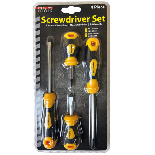 4 Piece Screwdriver Set (Bulk Qty of 2) - Way Up Gifts