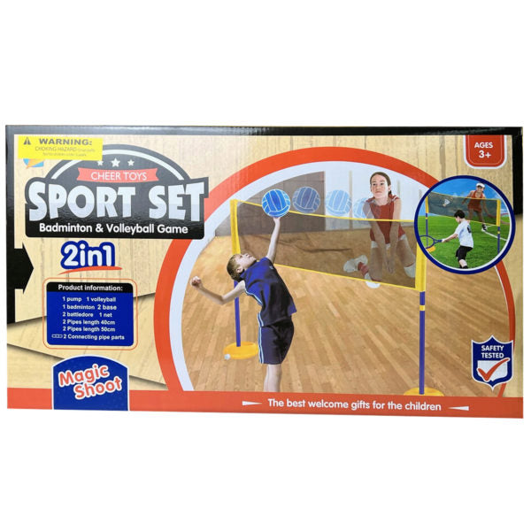 2 IN 1 Rackets Ball & Volleyball Set - Way Up Gifts