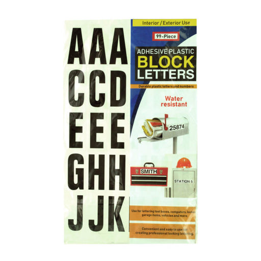 Adhesive Plastic Block Letters (Bulk Qty of 24) - Way Up Gifts