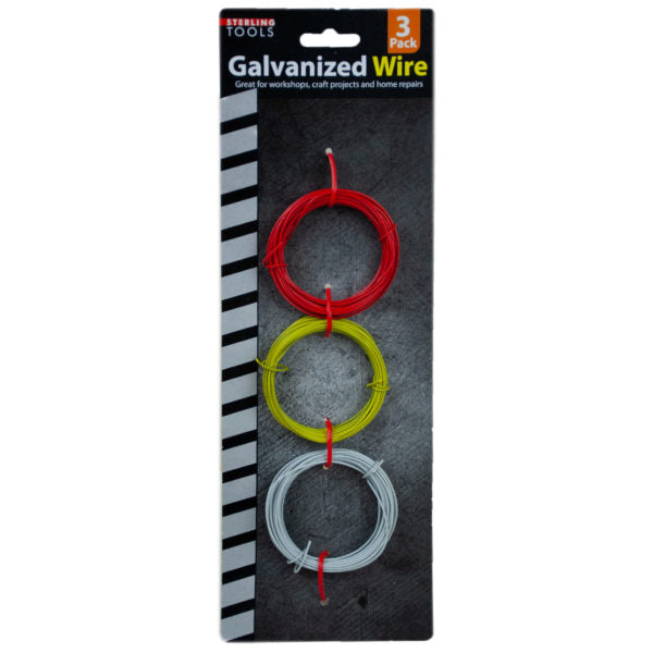 Colored Galvanized Wire Set 3 Piece (Bulk Qty of 12) - Way Up Gifts