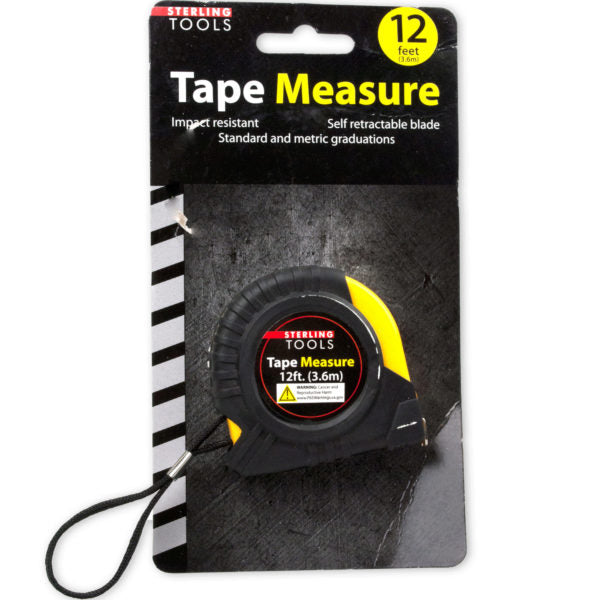 Tape Measure with Rubber Outer Grip (Bulk Qty of 24) - Way Up Gifts