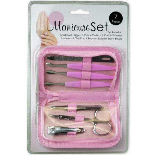 Manicure Set with Zipper Pouch (Bulk Qty of 6) - Way Up Gifts