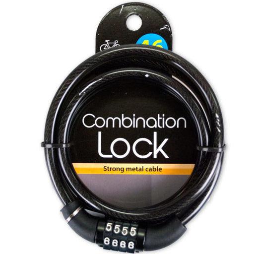 Combination Cable Lock (Bulk Qty of 4) - Way Up Gifts