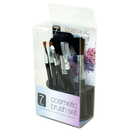 Cosmetic Brush Set With Stand (Bulk Qty of 4) - Way Up Gifts