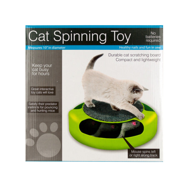 Cat Scratch Pad Spinning Toy with Mouse - Way Up Gifts