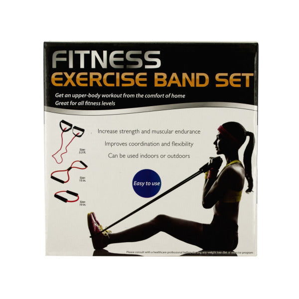 Fitness Exercise Band Set with Storage Bag - Way Up Gifts