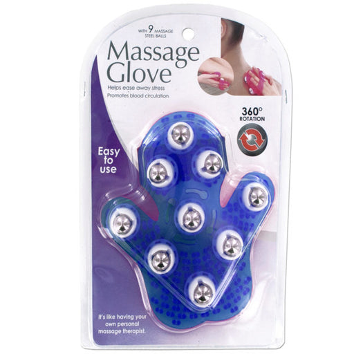 Massage Glove with Rotating Steel Balls (Bulk Qty of 4) - Way Up Gifts