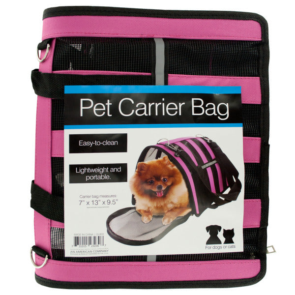 Vented Pet Carrier Bag with Reflective Stripes (Bulk Qty of 2) - Way Up Gifts