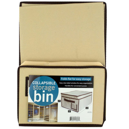 Collapsible Storage Bin with Lid (Bulk Qty of 6) - Way Up Gifts