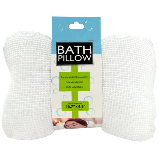 Soft Cloth Bath Pillow with Suction Cups (Bulk Qty of 4) - Way Up Gifts
