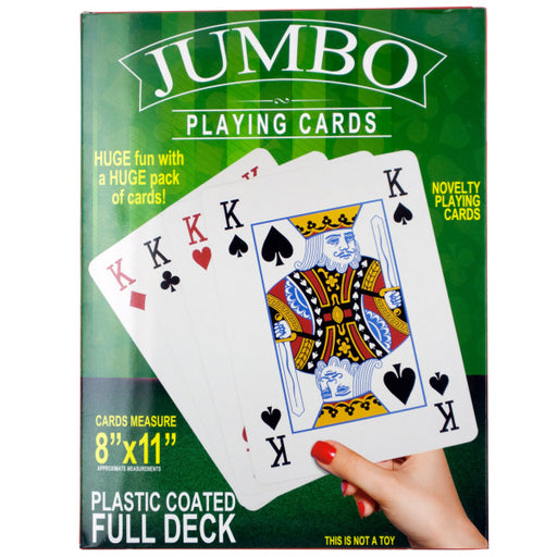 Jumbo Novelty Playing Cards (Bulk Qty of 4) - Way Up Gifts