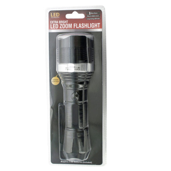 Extra Bright LED Zoom Flashlight with Dimmer Control (Bulk Qty of 4) - Way Up Gifts