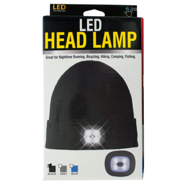 Unisex LED Head Lamp Beanie (Bulk Qty of 4) - Way Up Gifts