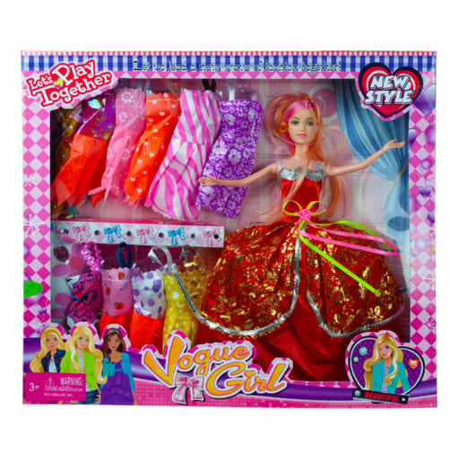 Beauty Doll with High Fashion Wardrobe (Bulk Qty of 2) - Way Up Gifts