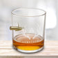 Personalized Bullet Whiskey Glass - Lowball Whiskey Glass (Made in USA) - Way Up Gifts