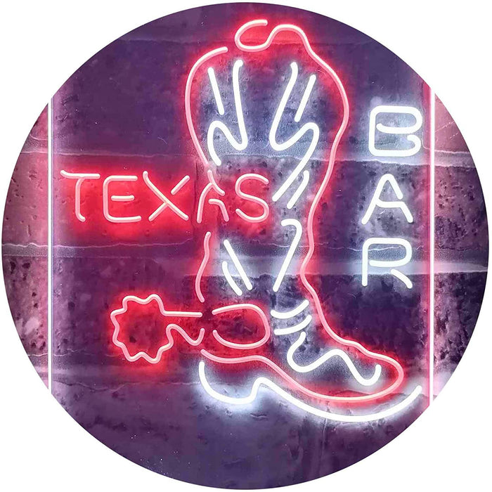 Cowboys Boots Texas Bar LED Neon Light Sign - Way Up Gifts