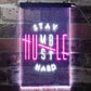 Motivational Quote Stay Humble Hustle Hard LED Neon Light Sign - Way Up Gifts