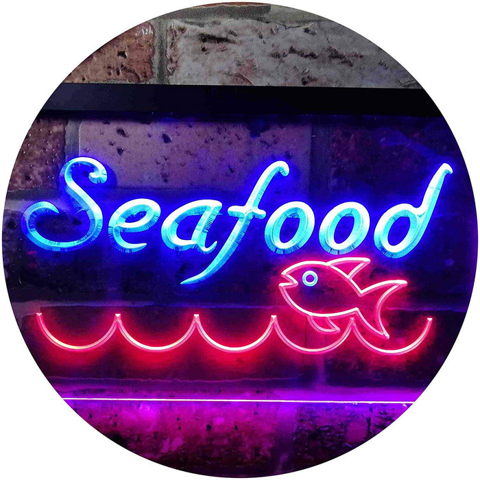 Fish Seafood Restaurant LED Neon Light Sign - Way Up Gifts