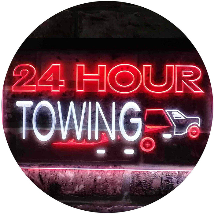 24 Hour Towing LED Neon Light Sign - Way Up Gifts