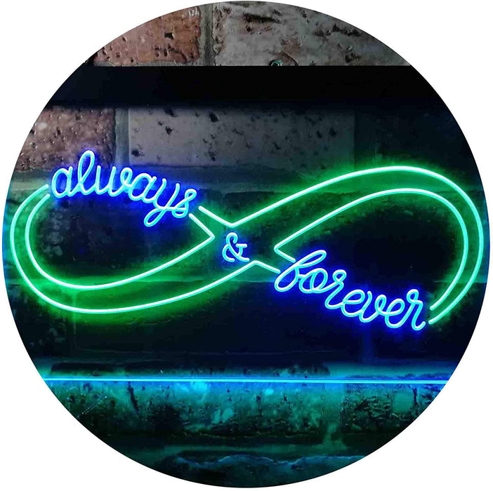 Love Infinity Always & Forever LED Neon Light Sign - Way Up Gifts