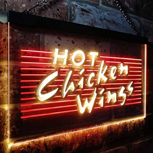 Hot Chicken Wings LED Neon Light Sign - Way Up Gifts