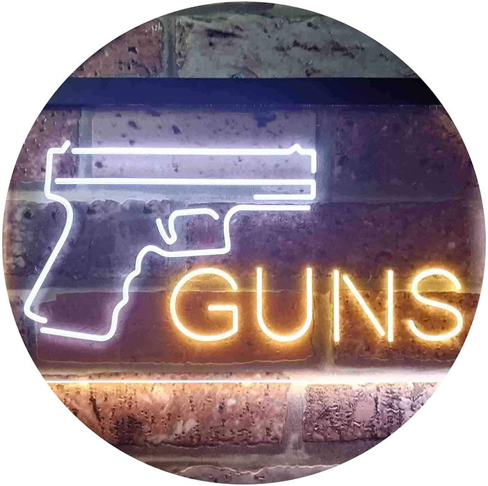 Gun Shop Guns LED Neon Light Sign - Way Up Gifts