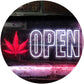 Open Medical Marijuana Leaf LED Neon Light Sign - Way Up Gifts