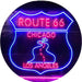 Chicago to Los Angeles Route 66 LED Neon Light Sign - Way Up Gifts