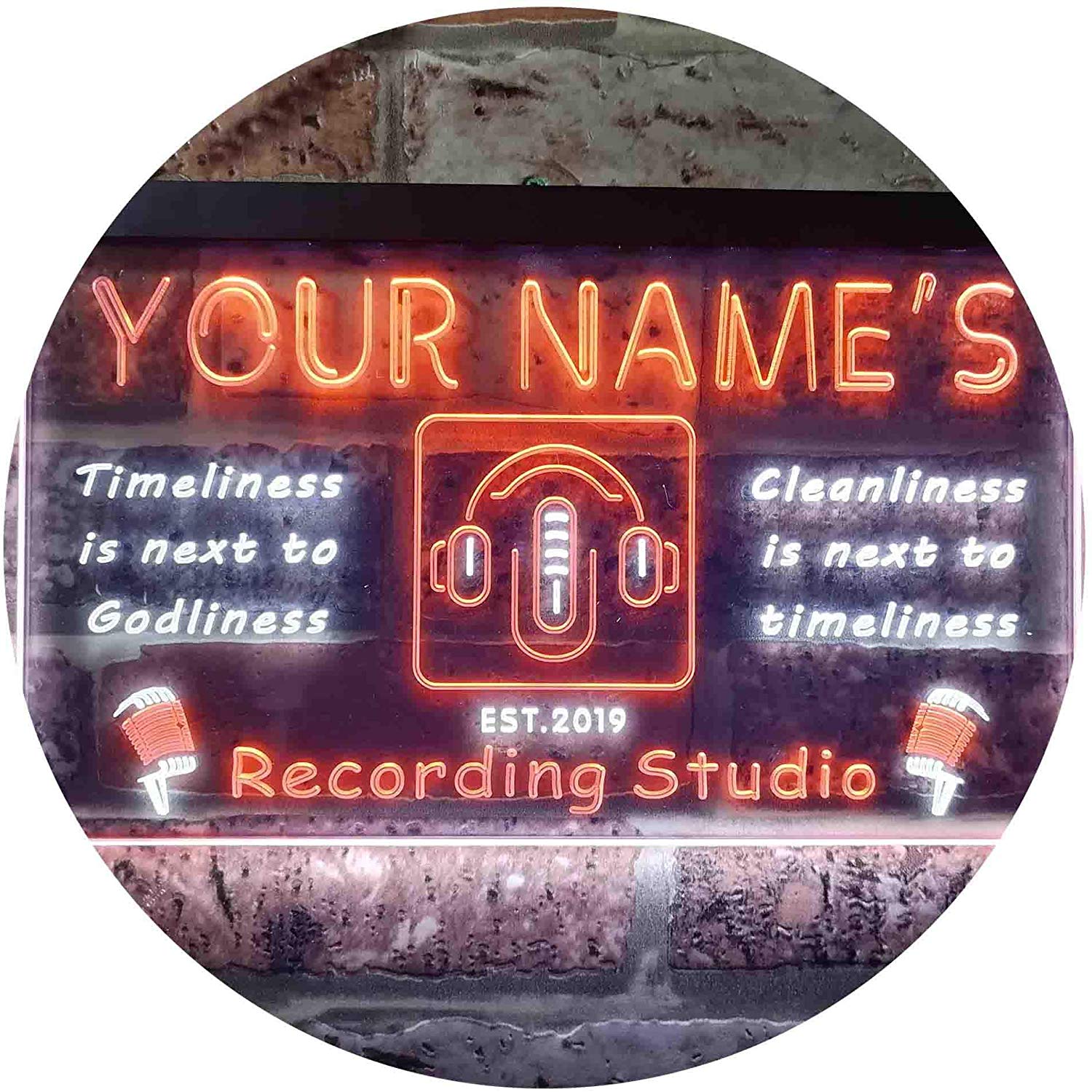 Custom Recording Studio LED Neon Light Sign - Way Up Gifts
