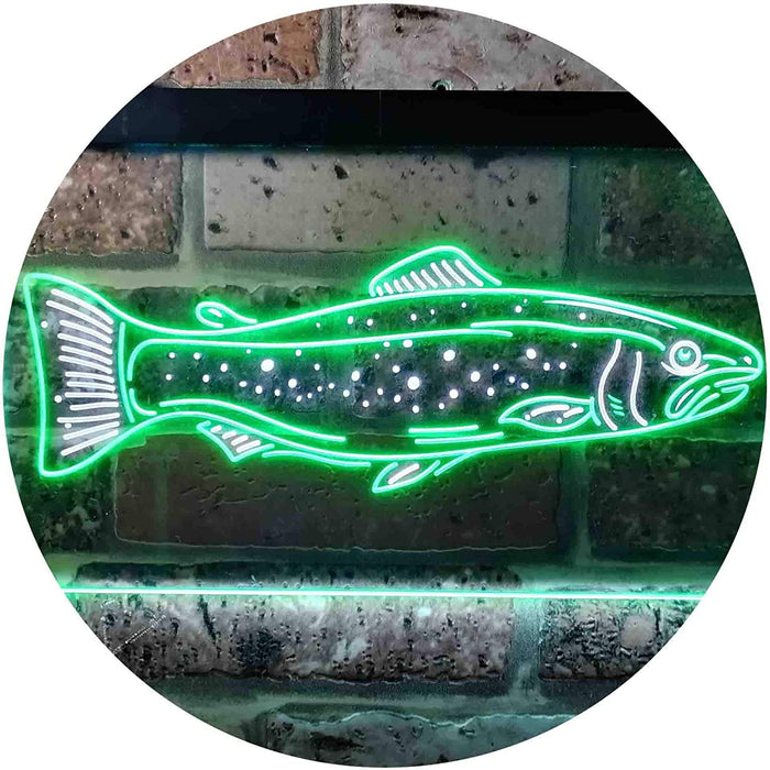 Buy Trout Fish Bait Shop Fishing LED Neon Light Sign — Way Up Gifts