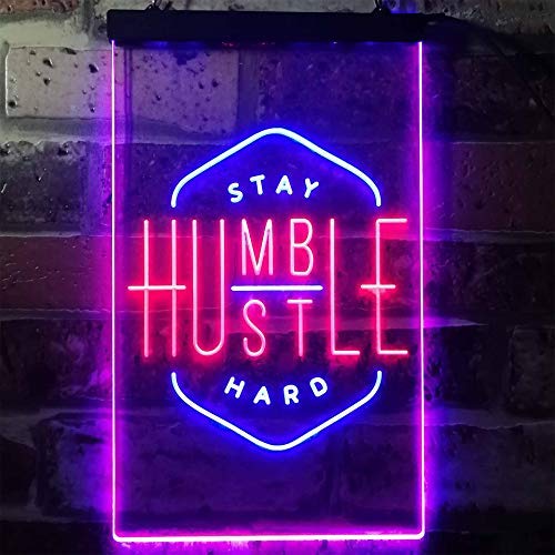 Stay Humble Hustle Hard LED Neon Light Sign - Way Up Gifts