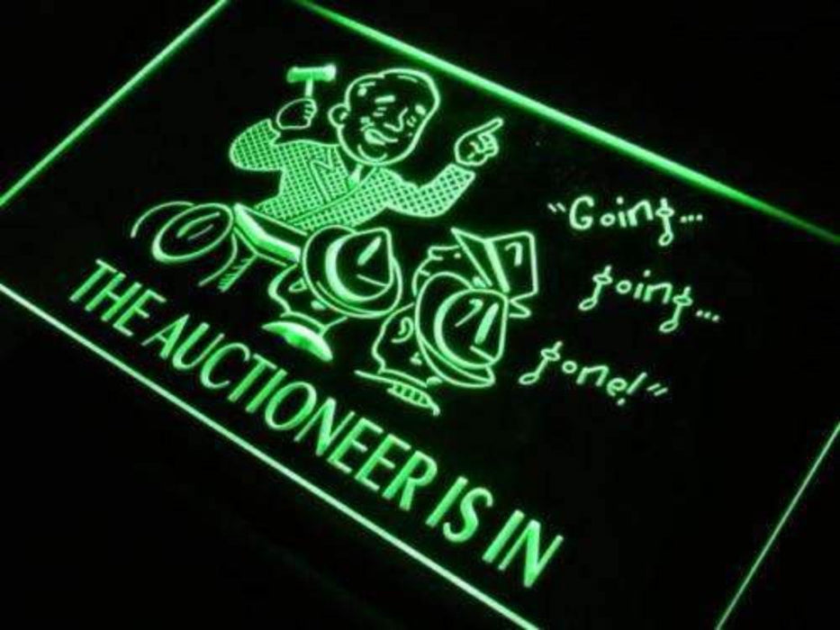 Auctioneer is In Auction LED Neon Light Sign - Way Up Gifts