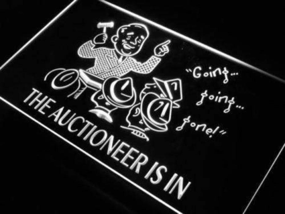 Auctioneer is In Auction LED Neon Light Sign - Way Up Gifts