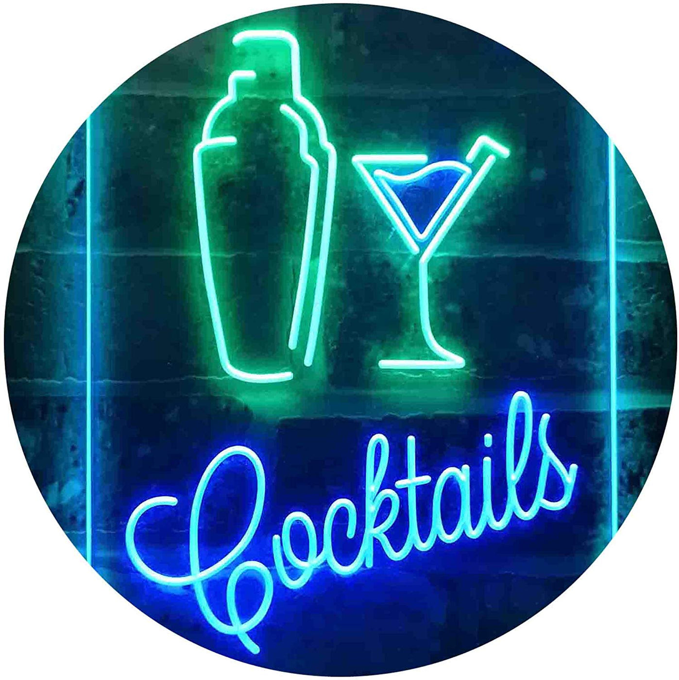 Buy Cocktail Shaker Drinks Cocktails LED Neon Light Sign — Way Up Gifts