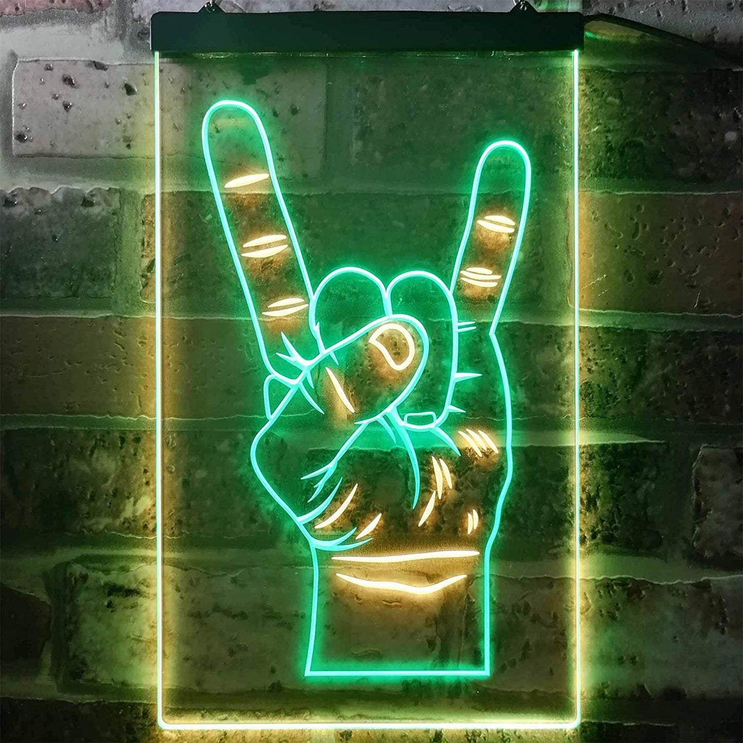 Sign of the Horns Rock and Roll Hand Gesture 3D Illusion LED Night Lig – Sniggle  Sloth